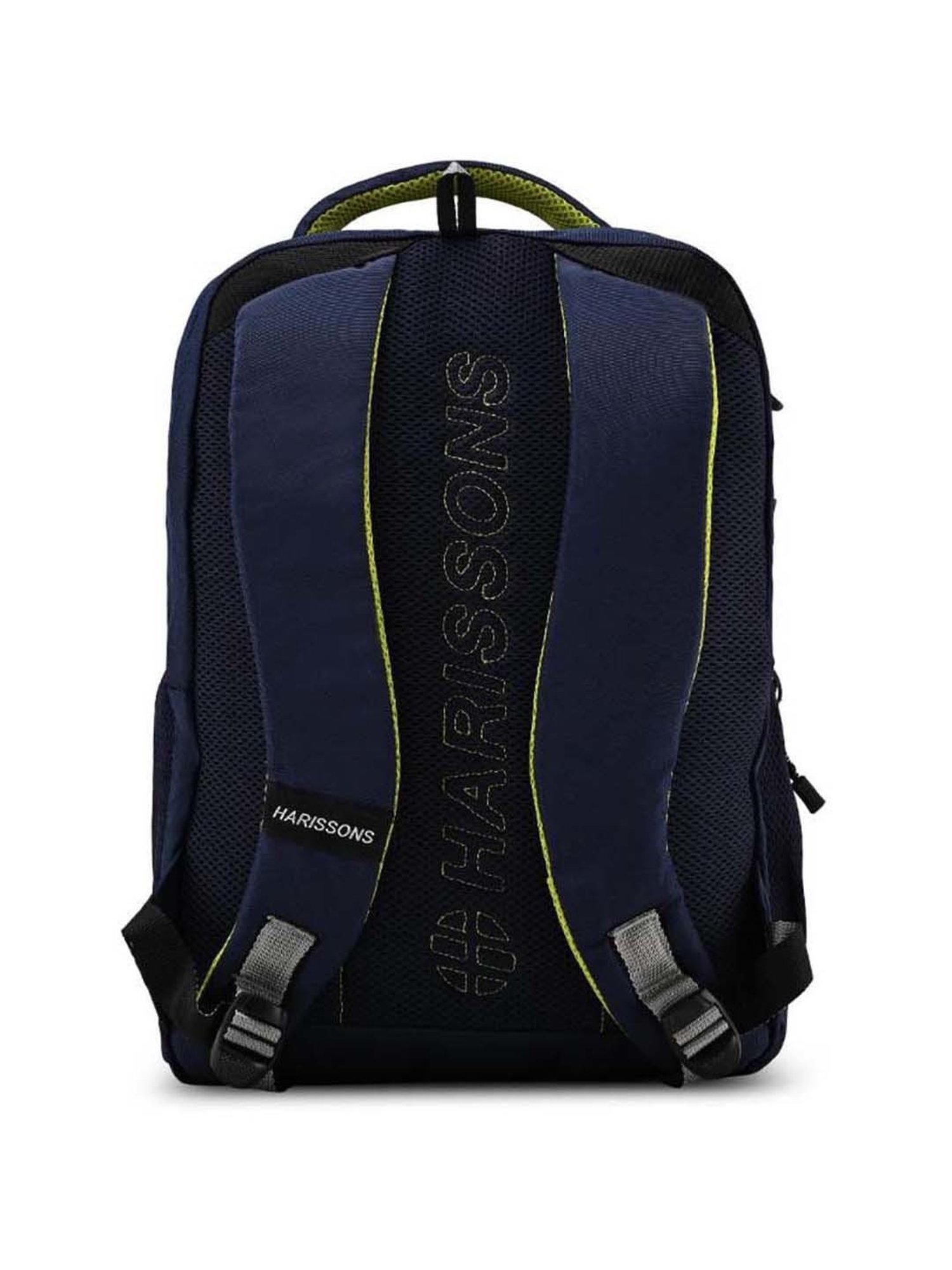 Harissons Laser Navy Blue & Green Polyester Printed Backpack - 31 Ltrs