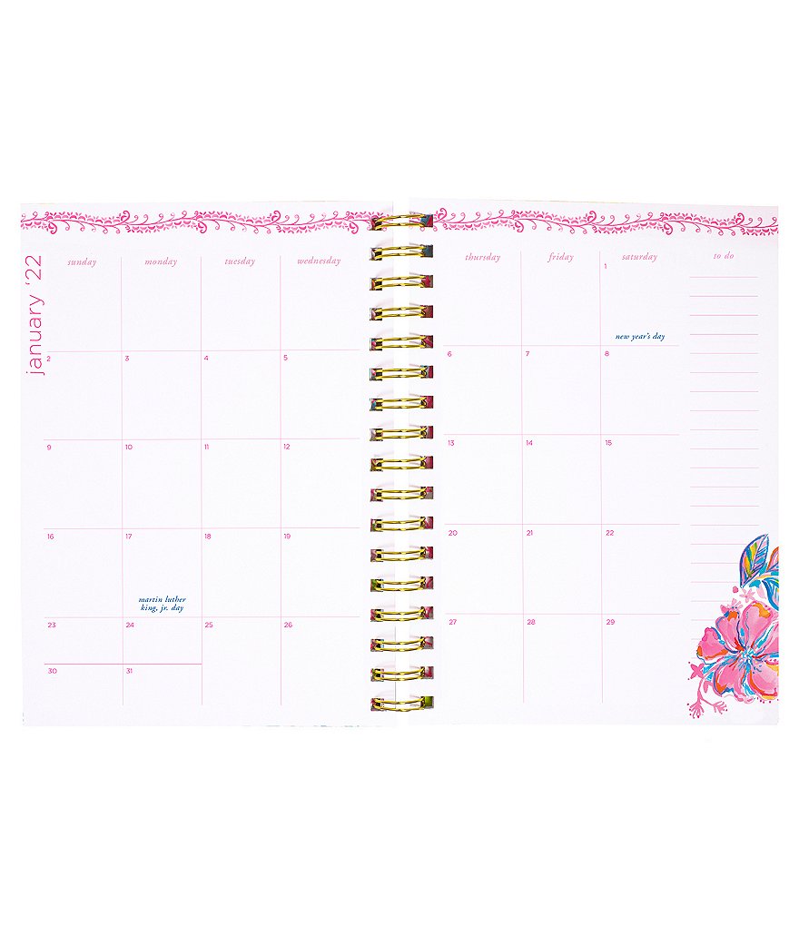 Lilly Pulitzer Cabana Cocktail 17 Month Large Agenda