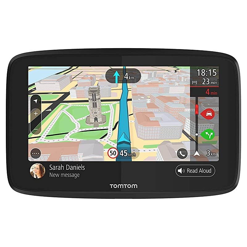 Go 520 5-Inch GPS Navigation Device with Real Time Traffic, World Maps, Wi-Fi-Connectivity, Smartphone Messaging, Voice Control and Hands-free Calling