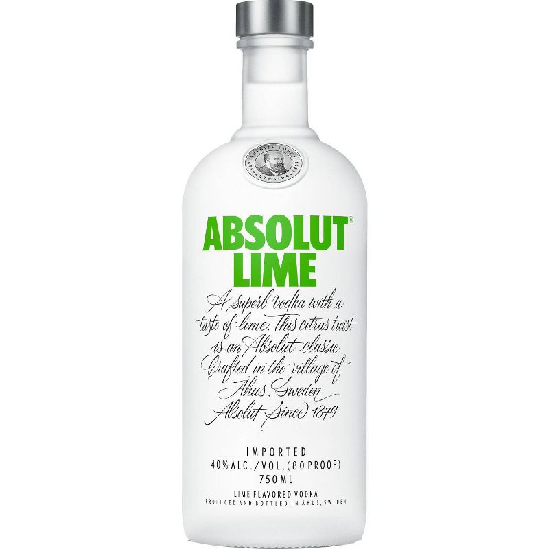 Absolut Lime Vodka - 750ml Bottle