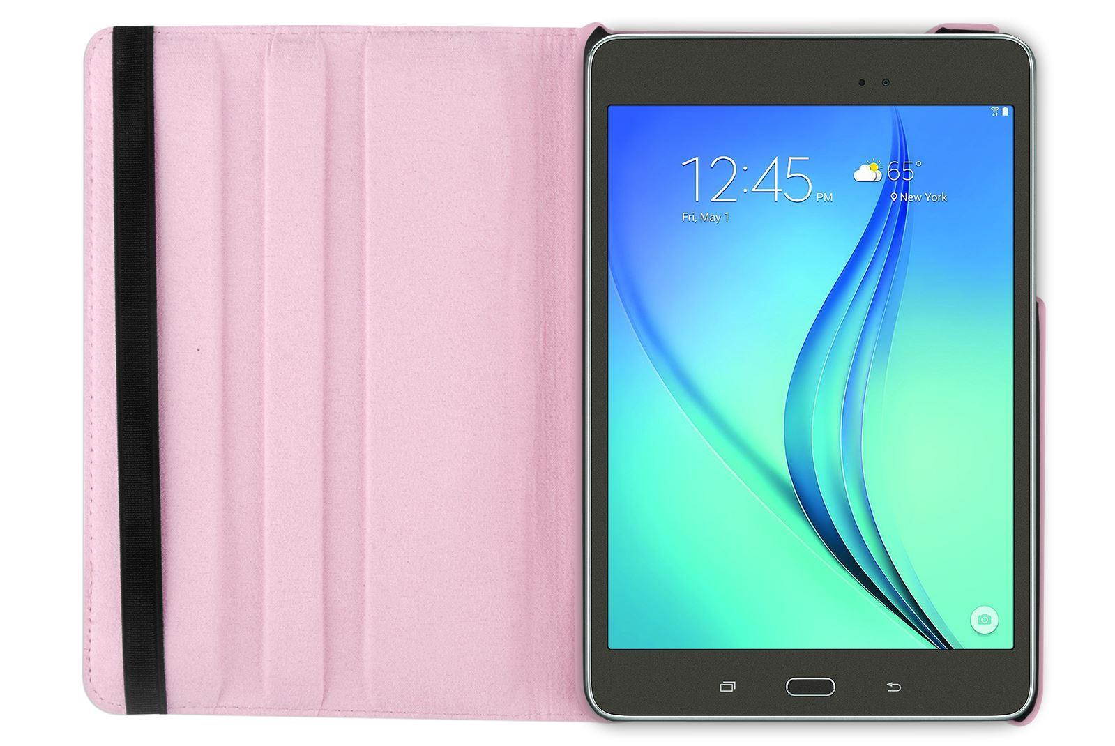 Hellfire Trading PU Leather Case 360 Rotating for Samsung Galaxy Tab A 8 T350 8" - Purple