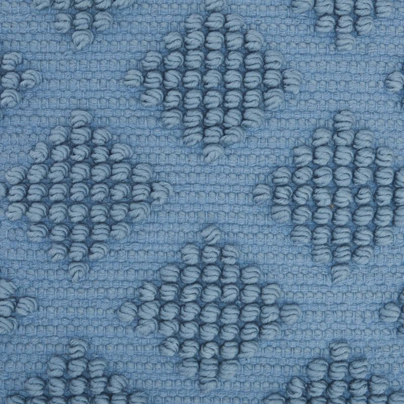 18"x18" Life Styles Woven Diamonds Square Throw Pillow Ocean Blue - Mina Victory