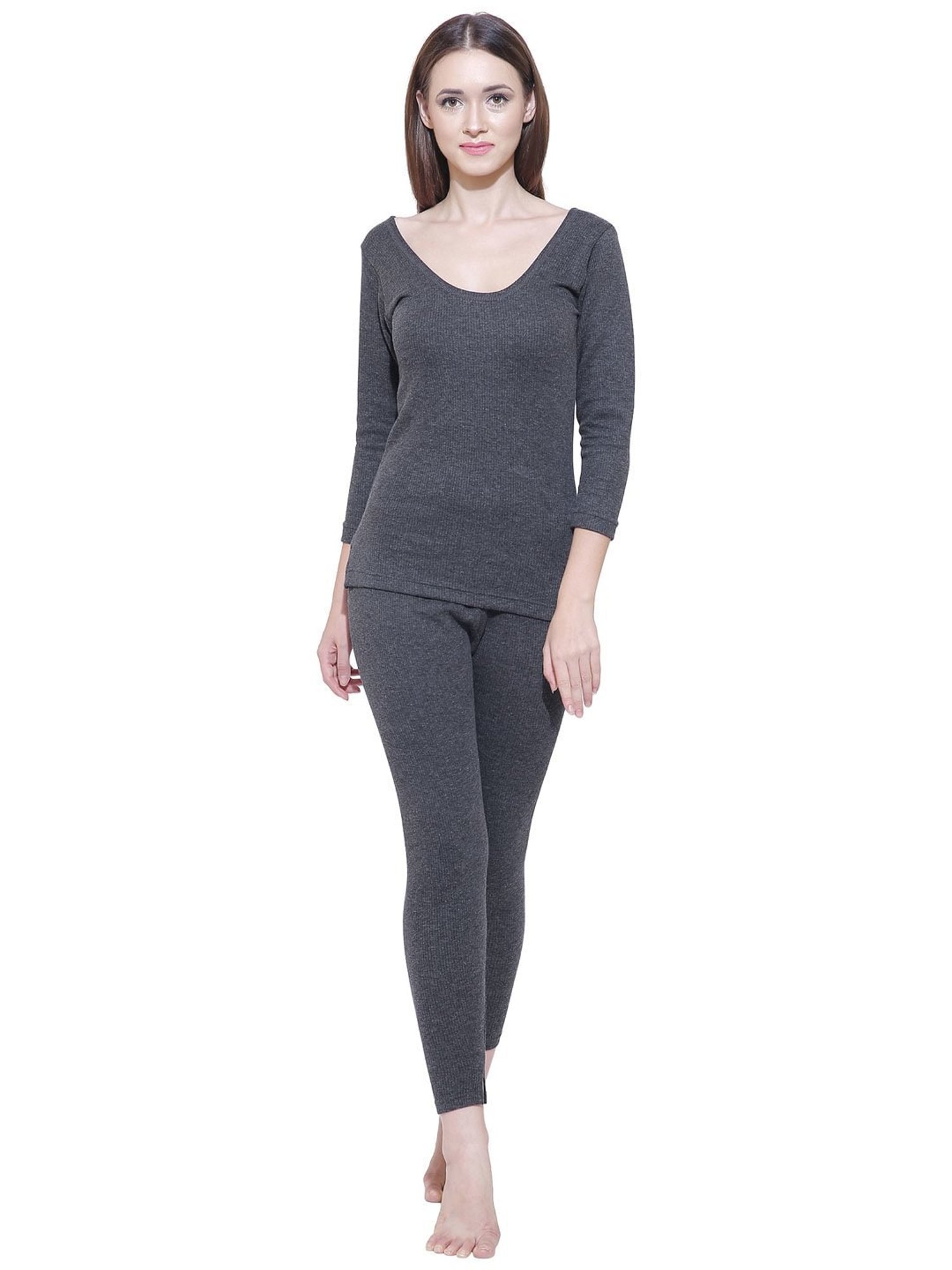 Dyca Grey Cotton Thermal Pants