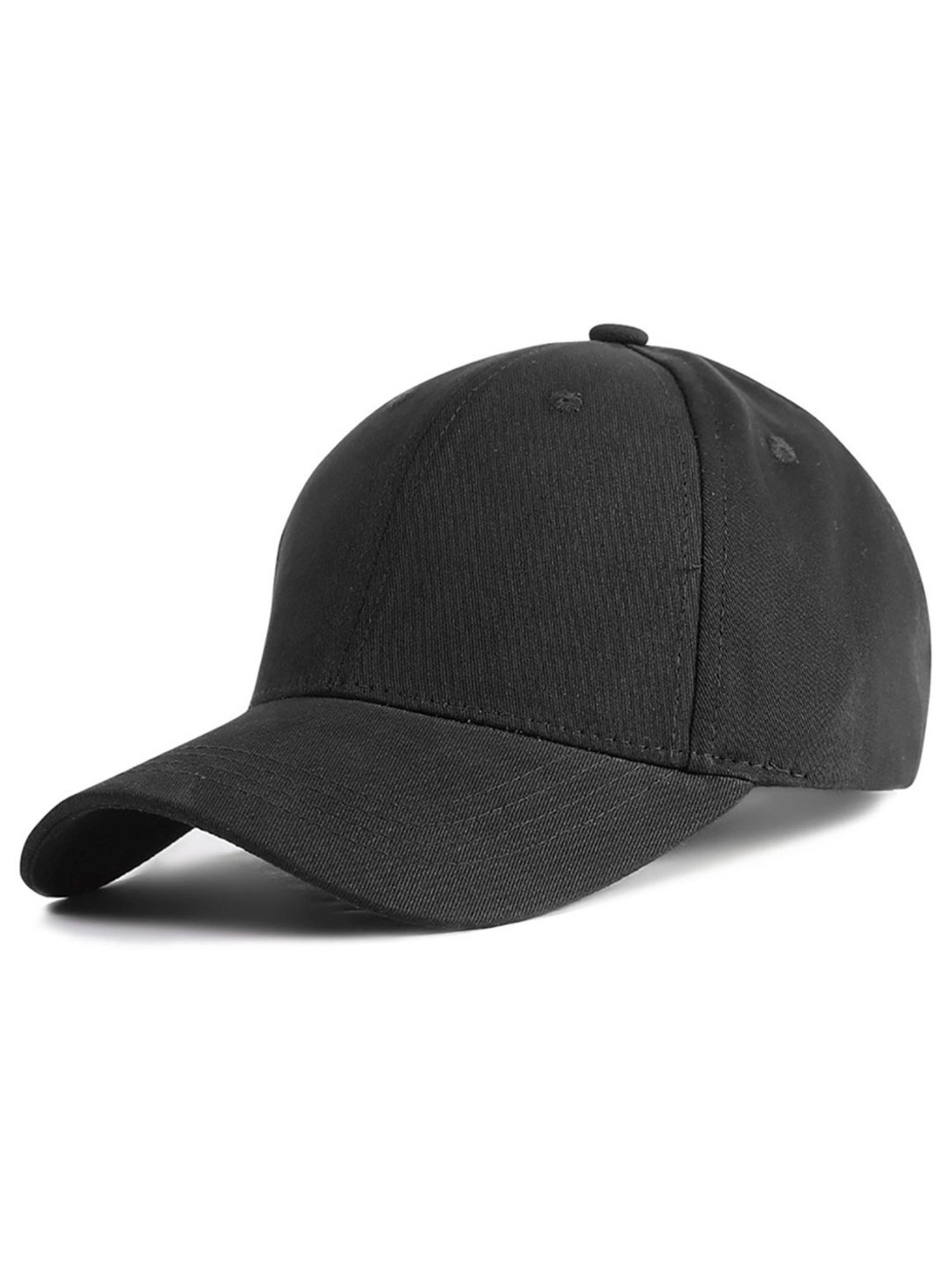 Omtex Unisex Polo Cotton Cap (Black) Size - Free Size