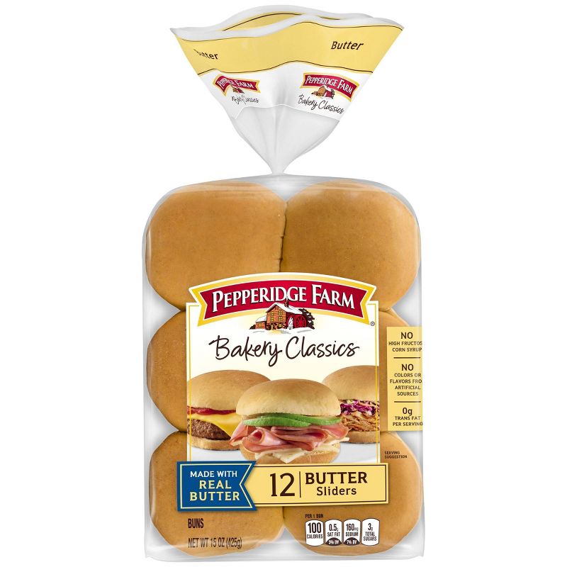 Pepperidge Farm Butter Slider Buns - 15oz/12ct