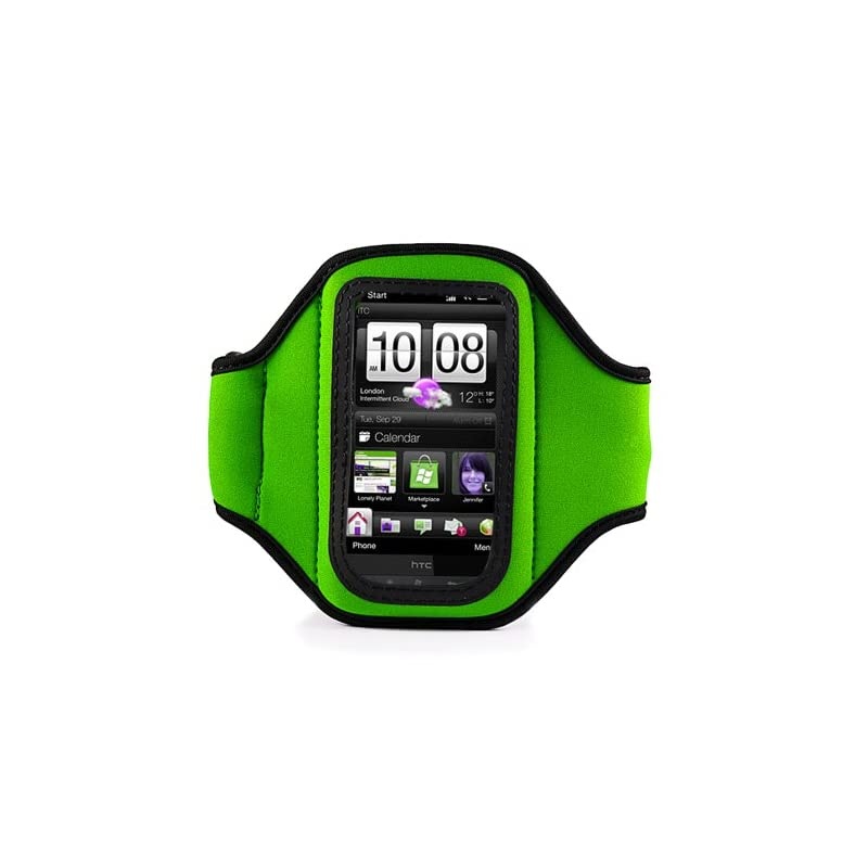 Droid Incredible 2 3G Android Phone (Verizon) Neoprene Exercise Armband (Green)