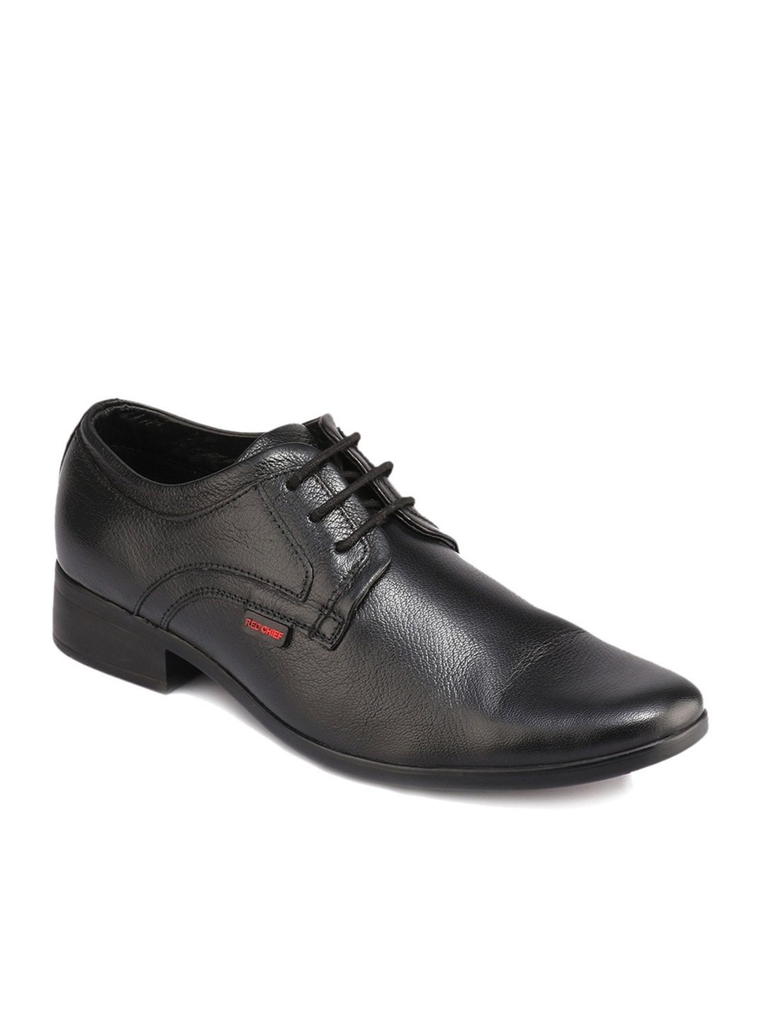 Red Chief Men's Black Derby Shoes