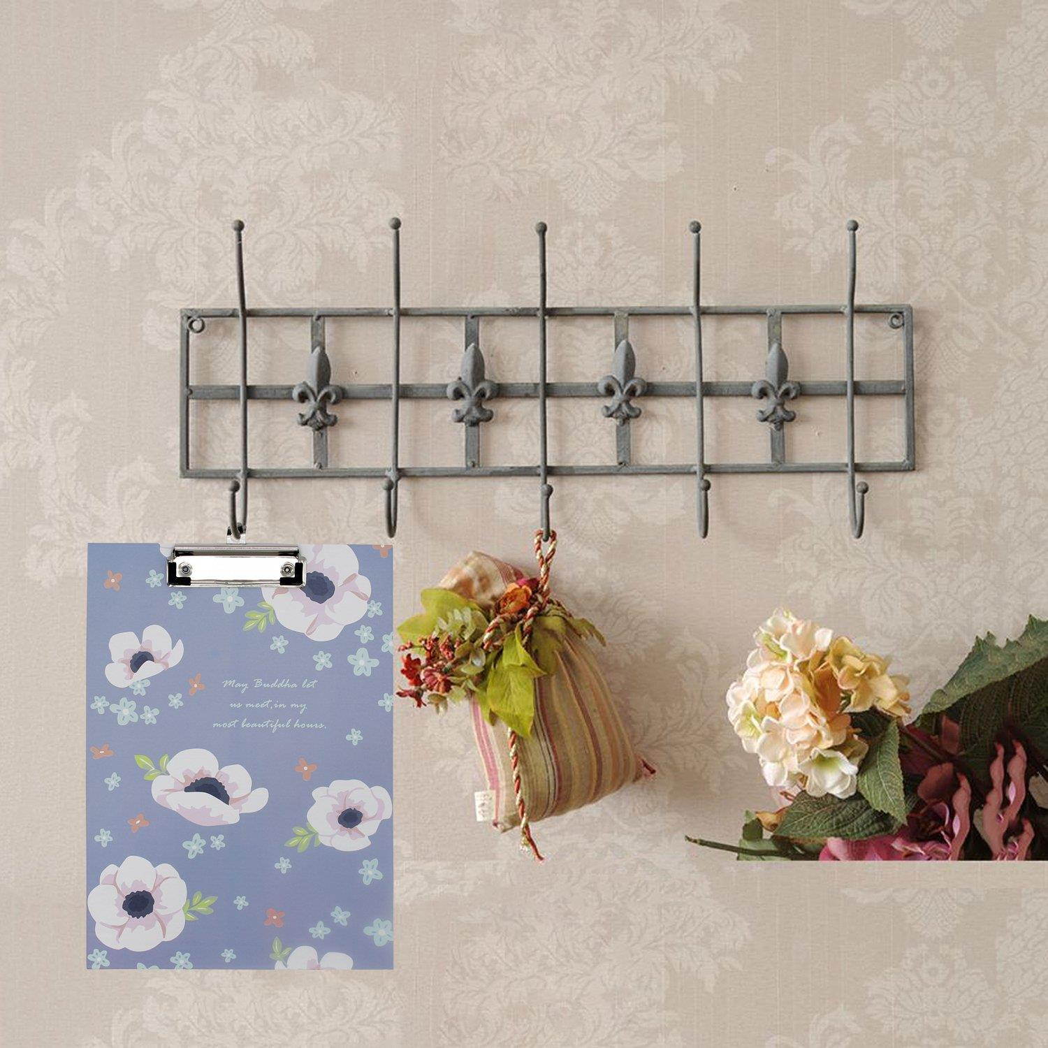 WIWAPLEX Paperboard Letter Size Colorful Clipboards Low Profile Clip 4PCS set, 8-5/8 by 12-1/4 inch