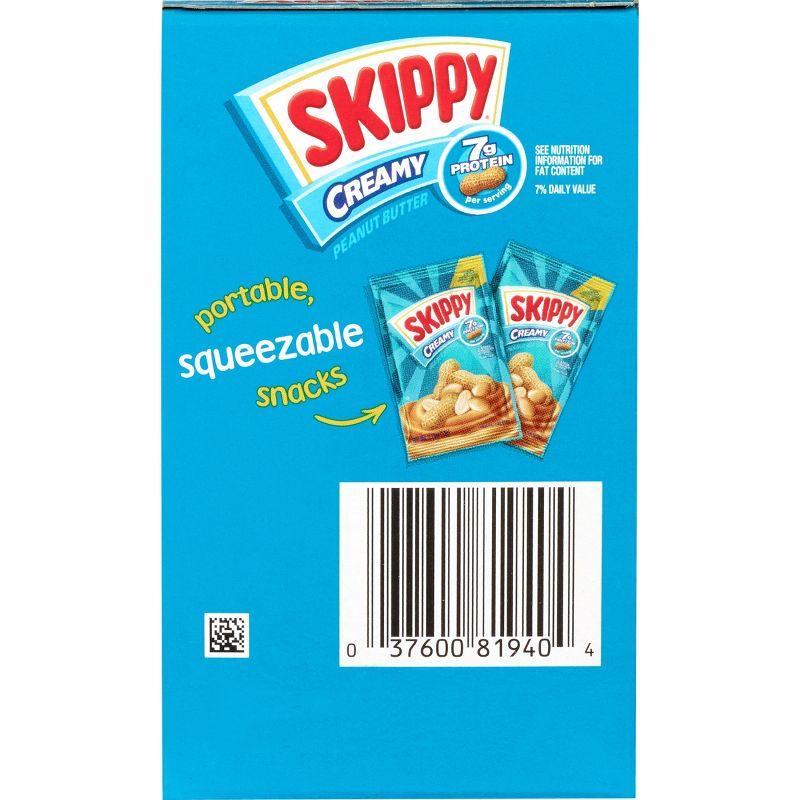 Skippy Creamy Peanut Butter Individual Squeeze Packs – 1.15oz/8pk