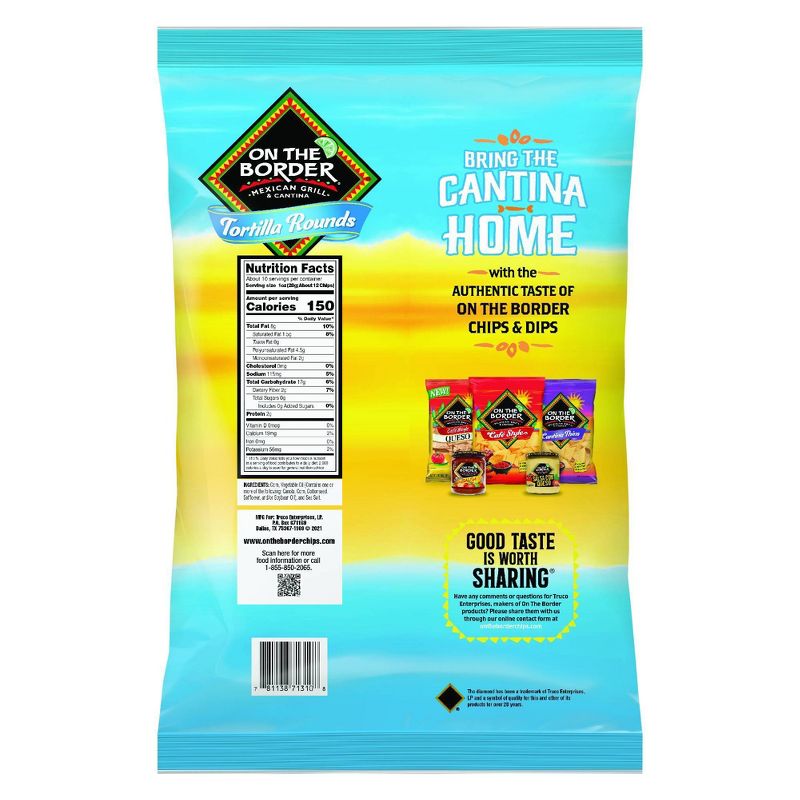 On The Border Premium Rounds Tortilla Chips - 10.5oz