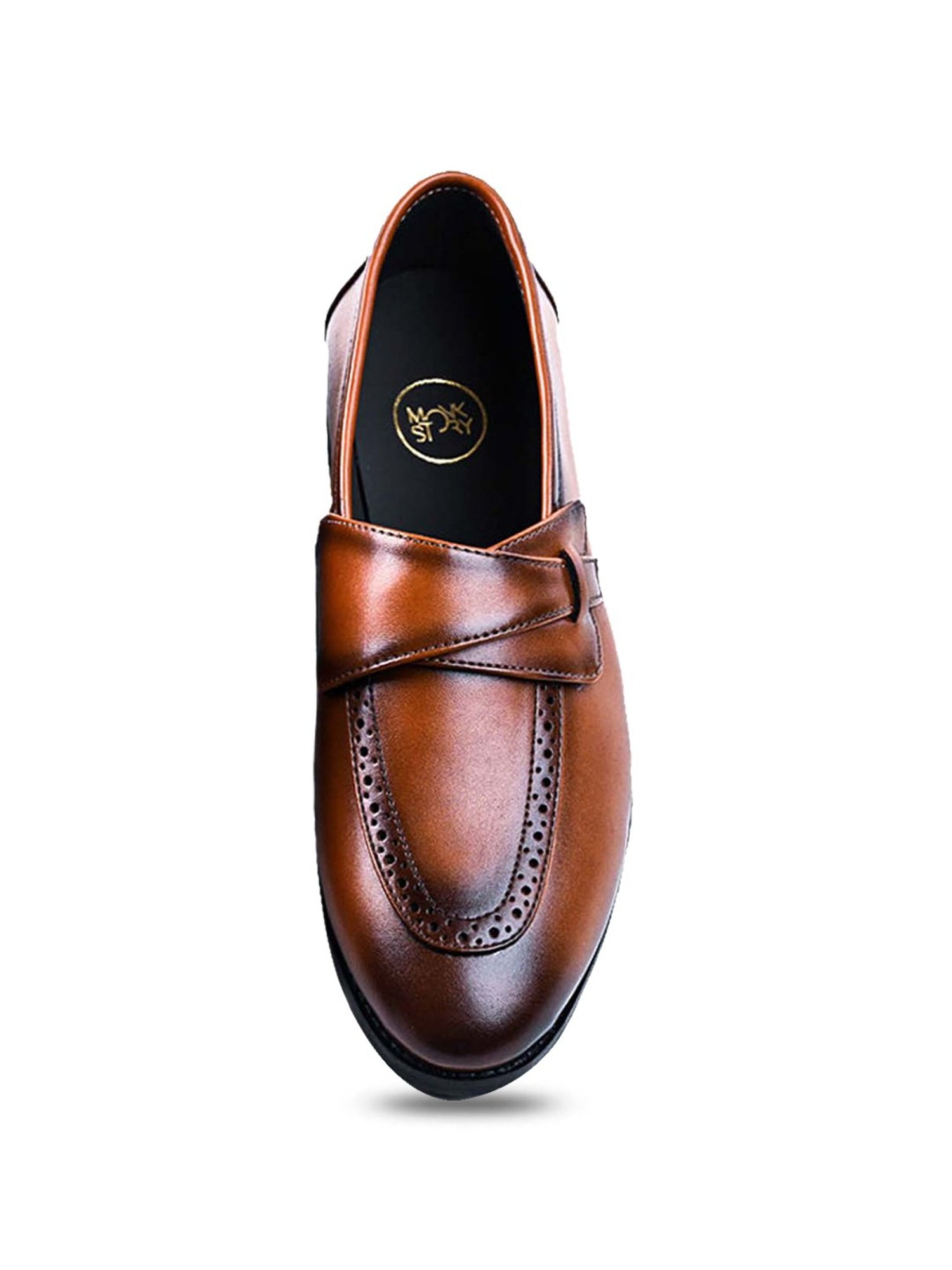 Monkstory Men's DREZZIRE Tan Loafers