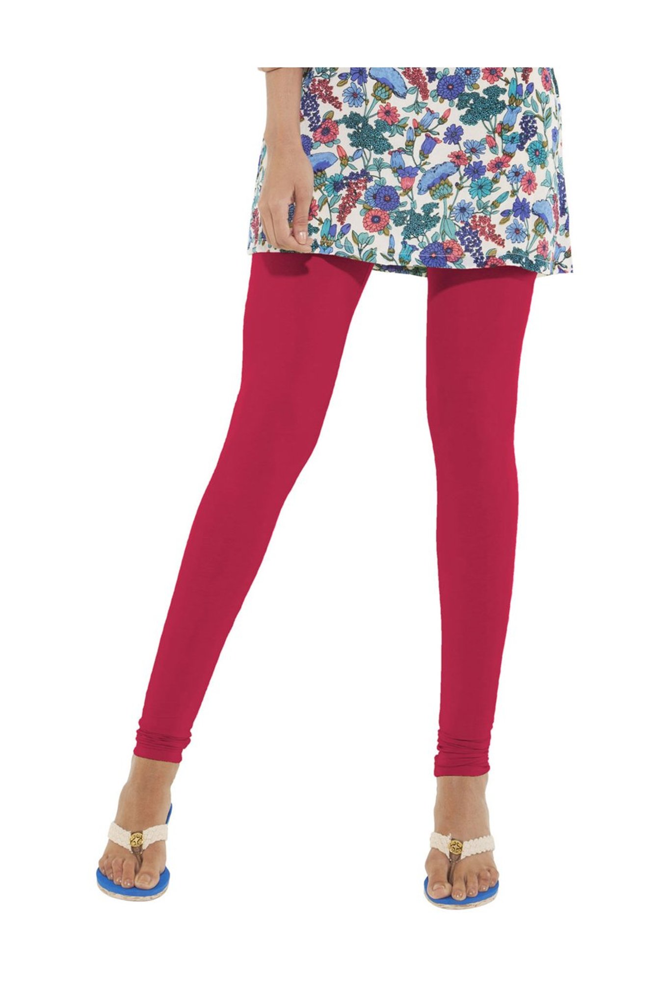 Go Colors Fuchsia Skinny Fit Churidar