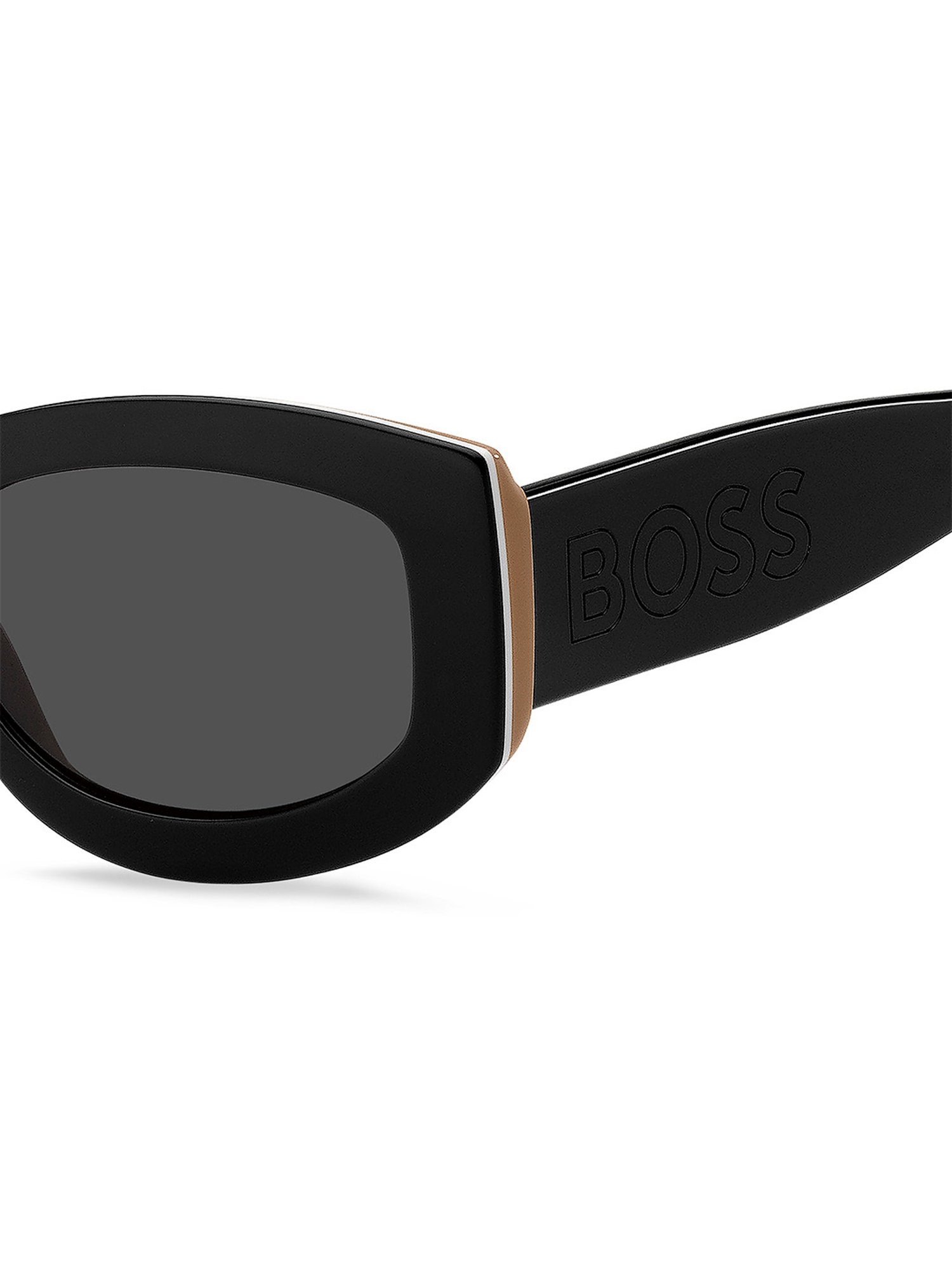 Hugo Boss Grey Cat Eye Sunglasses for Women