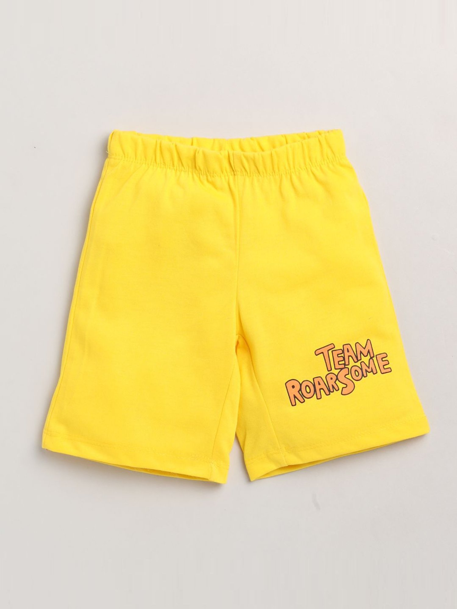 Lazy Shark Kids Red Printed T-Shirt & Shorts