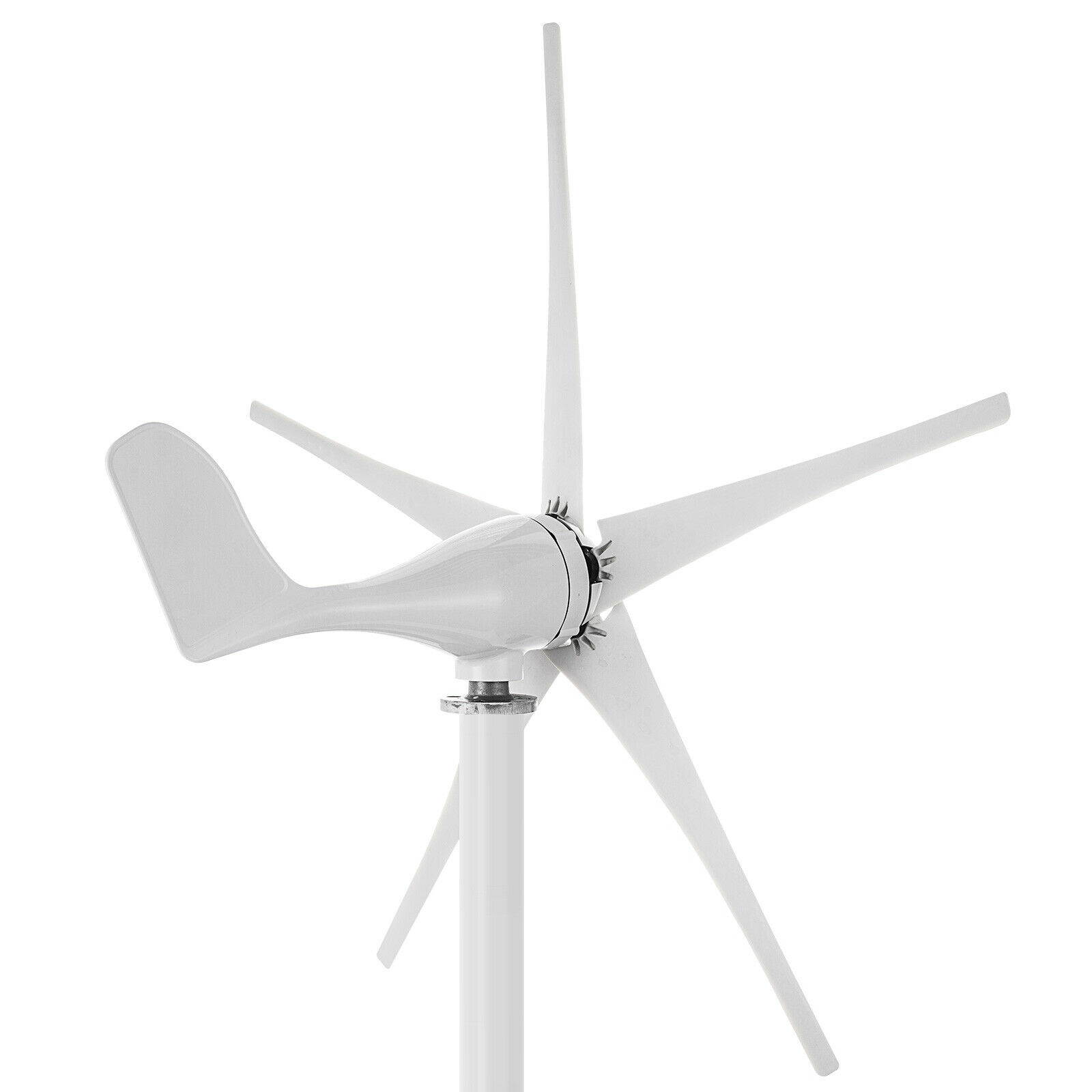 1200W 12V DC 5 Blades Wind Turbine Generator W/ Charger Controller Home Power