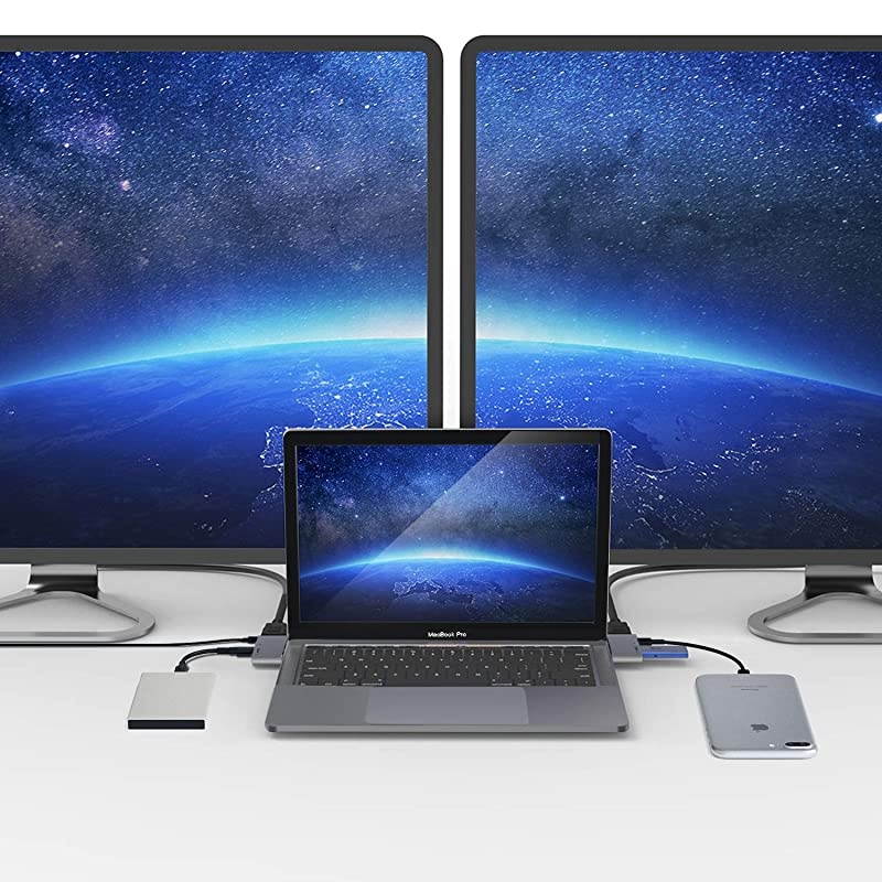 USB C Hub Adapter 3in1 Type C Extension Dongle with 4K HDMI 40Gbps 100W Power Delivery and USB 30 Data Port 5Gbps for MacBook Pro 20162020 13 15 16 MacBook Air 20182020