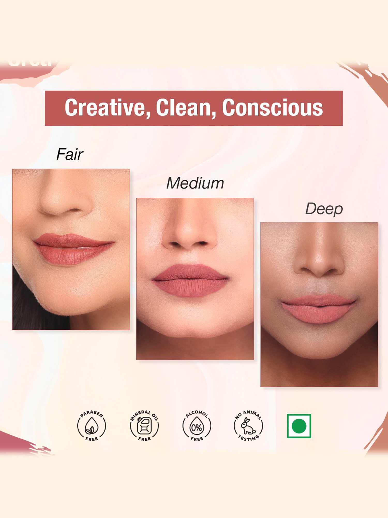 TNW-The Natural Wash Matte Velvet Longstay Mini Liquid Lipstick Pretty Peach - 1.2 ml