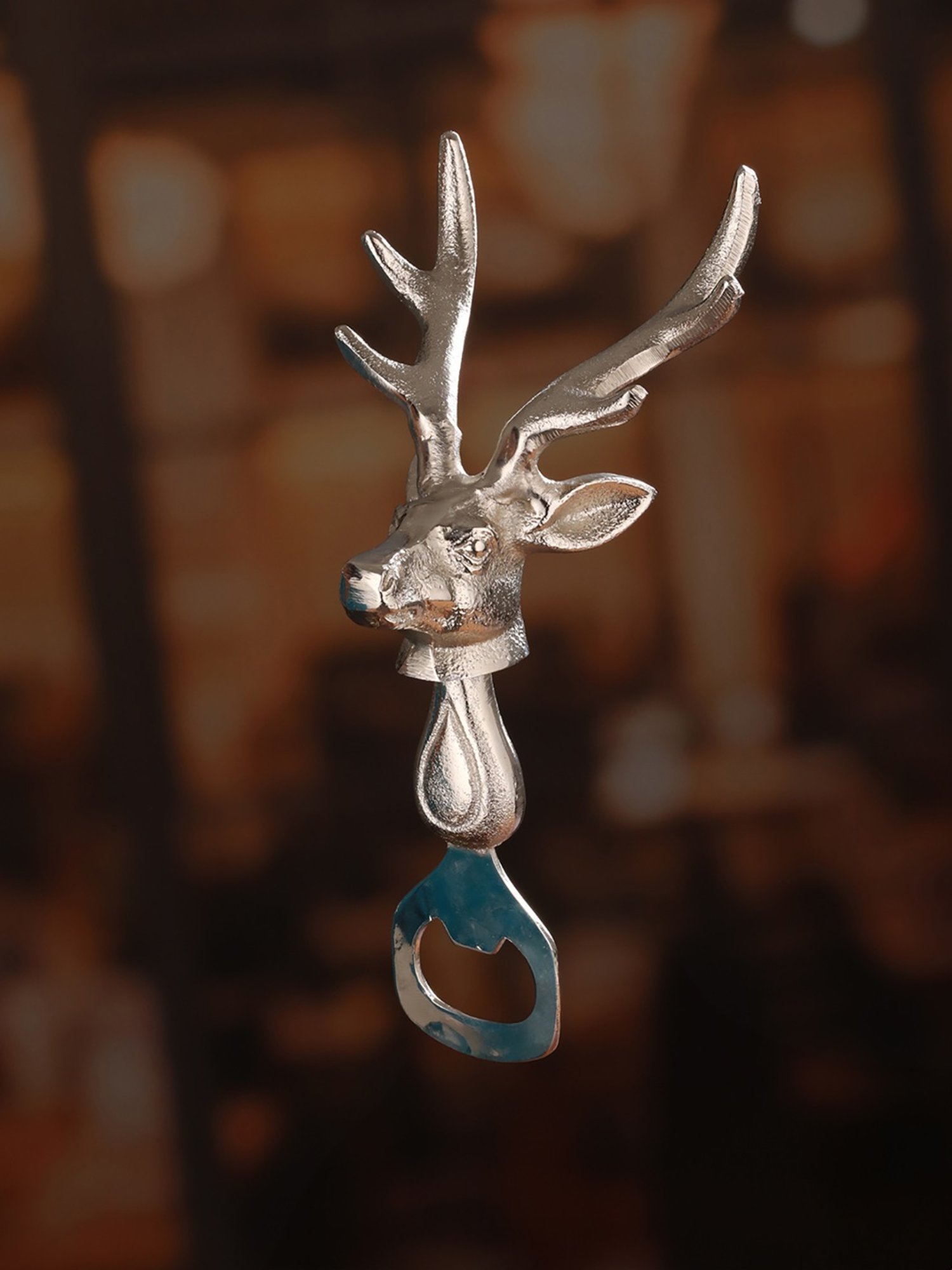 Trovea's Deer Design Silver Bottle Opener