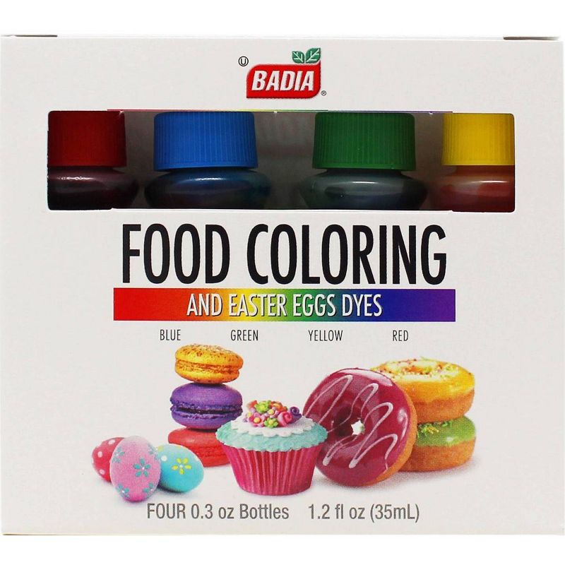 Badia Food Coloring - 1.2fl oz/4pk