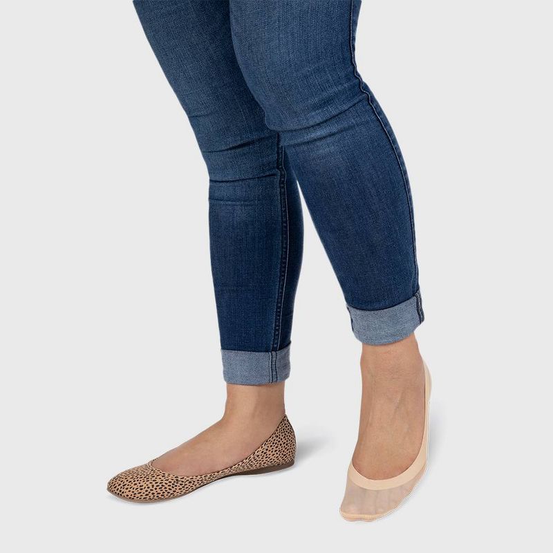 Women's Sparkly Hippo Low Cut Socks - Xhilaration™ Blue 4-10