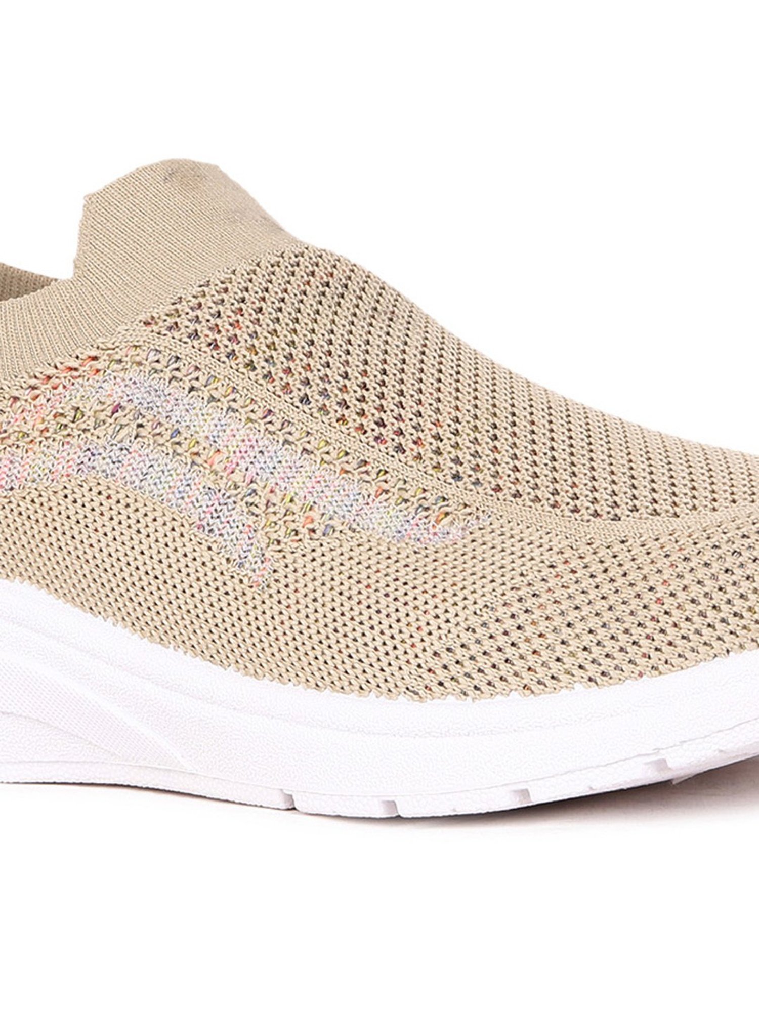 Bata Women's Beige Walking Shoes