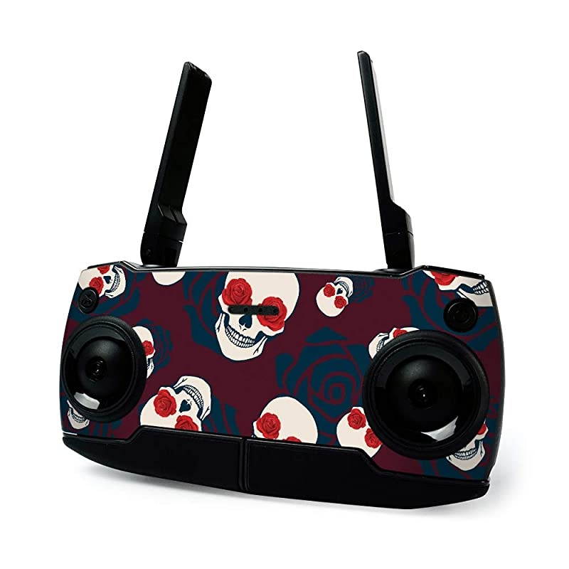 Skin for DJI Mavic Mini Portable Drone Quadcopter Skulls N Roses | Protective Durable and Unique Vinyl Decal wrap Cover | Easy to Apply Remove and Change Styles | Made in The USA