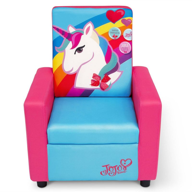 JoJo Siwa Kids' High Back Upholstered Chair - Delta Children