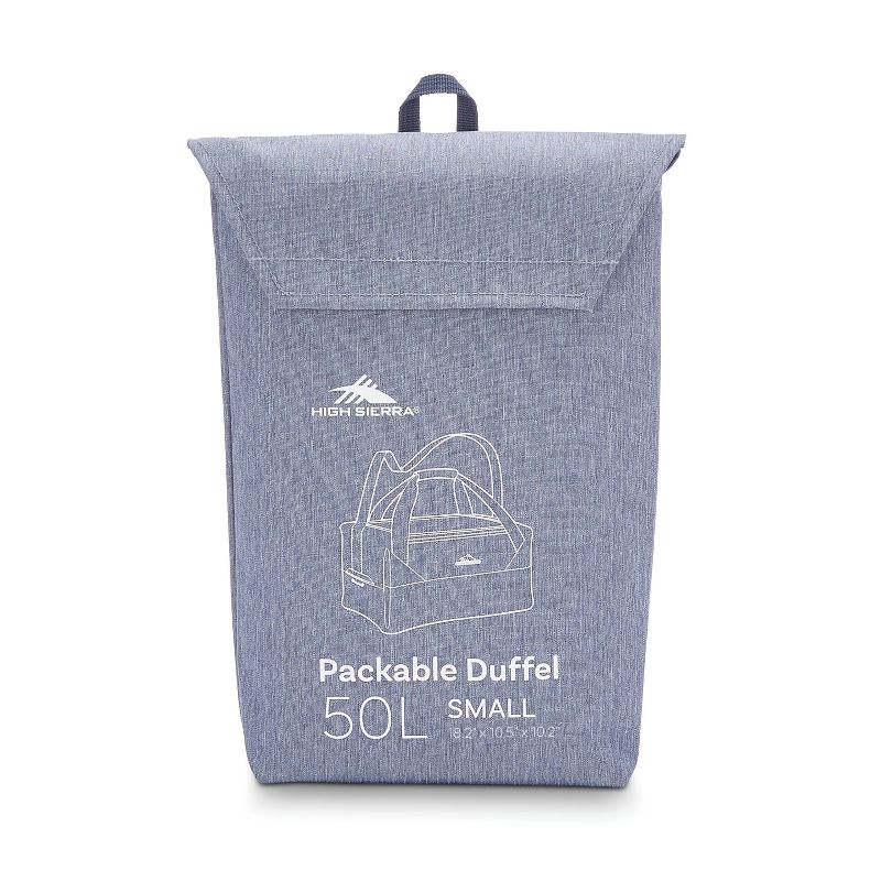 High Sierra 50L Packable Duffel Bag - Black/Blue