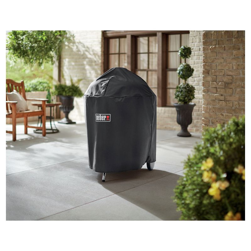 Weber  26" Charcoal Premium Grill Cover- Black