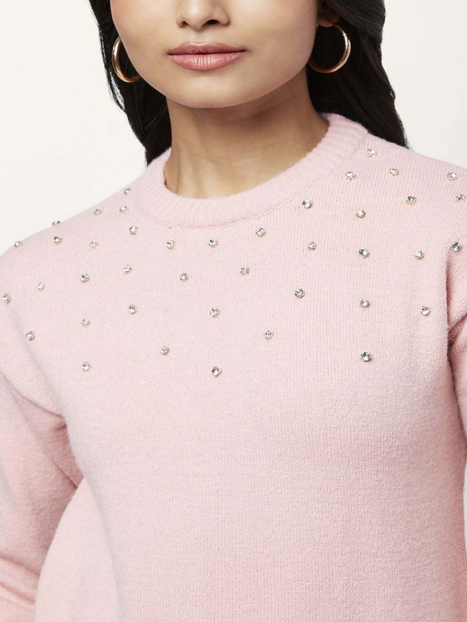 Honey by Pantaloons Pink Embellished Sweater