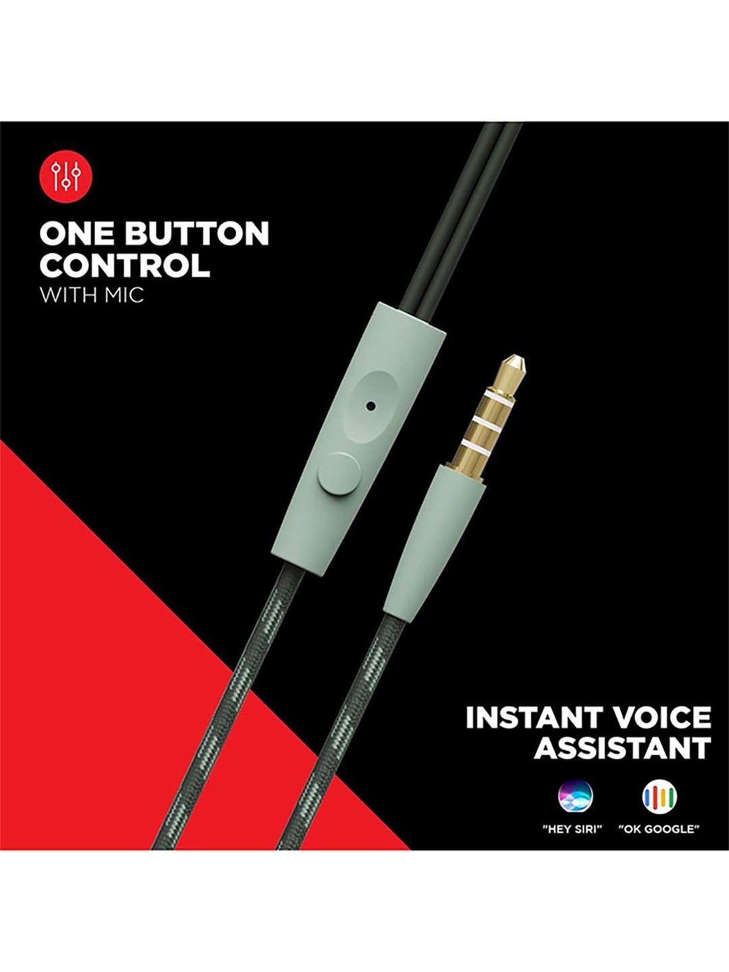 boAt bassheads 105 Wired in Ear Earphones with Mic (Green)