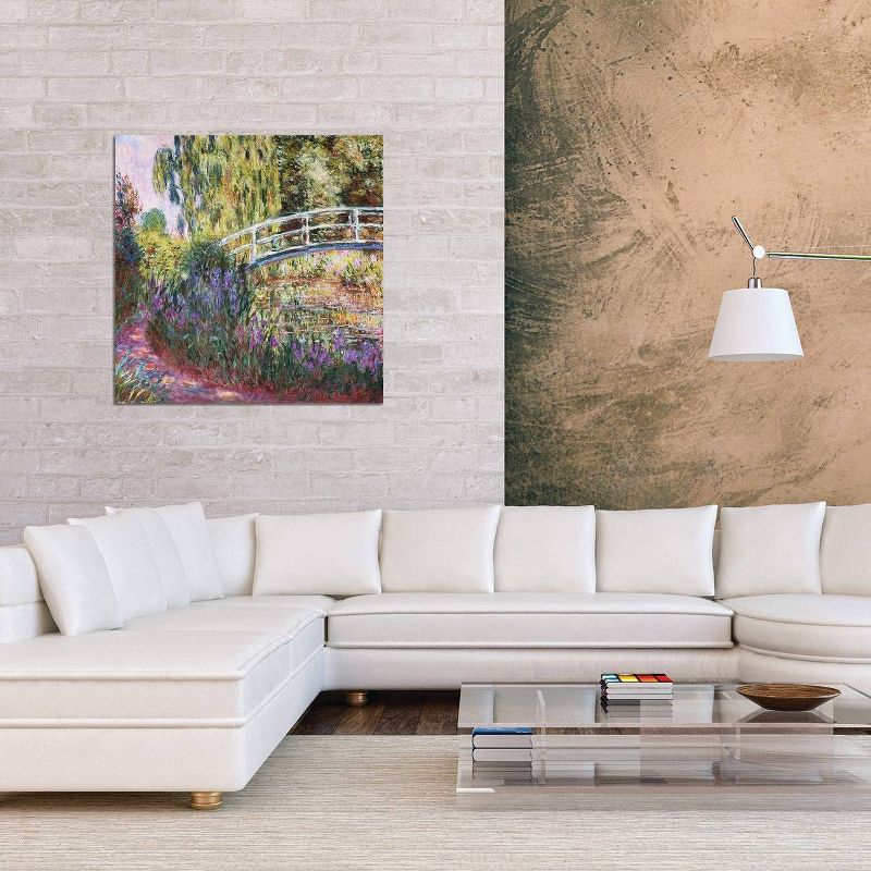 The Japanese Bridge Pond with Water Lilies 1900 by Claude Monet Unframed Wall Canvas - iCanvas