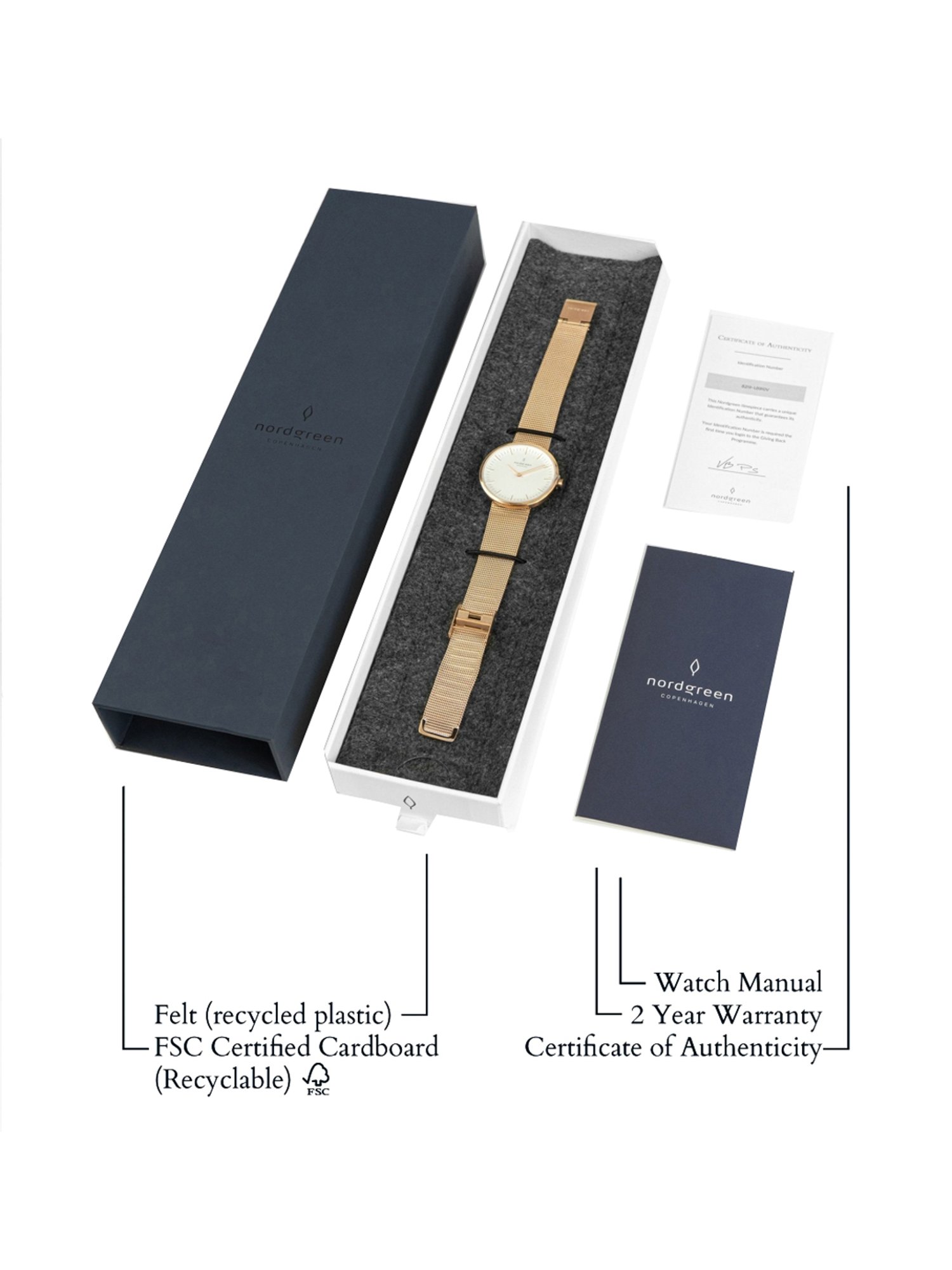 Nordgreen IN32RGMEROXX Infinity Analog Watch for Women