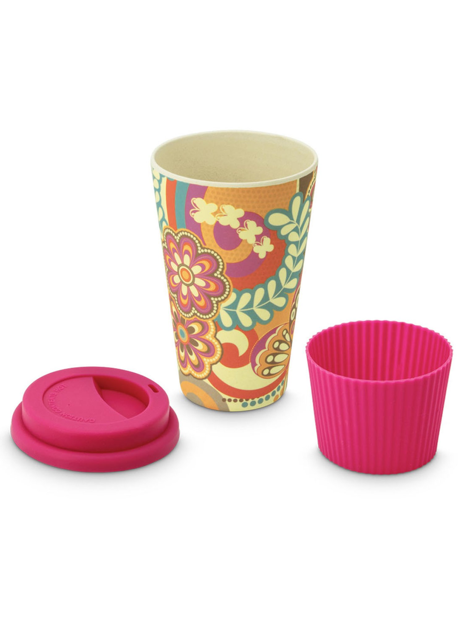 Freelance Dark Pink Bamboo Set of 1 Mugs