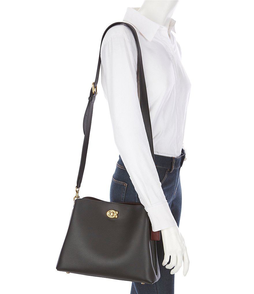 COACH Willow Pebble Leather Shoulder Bag