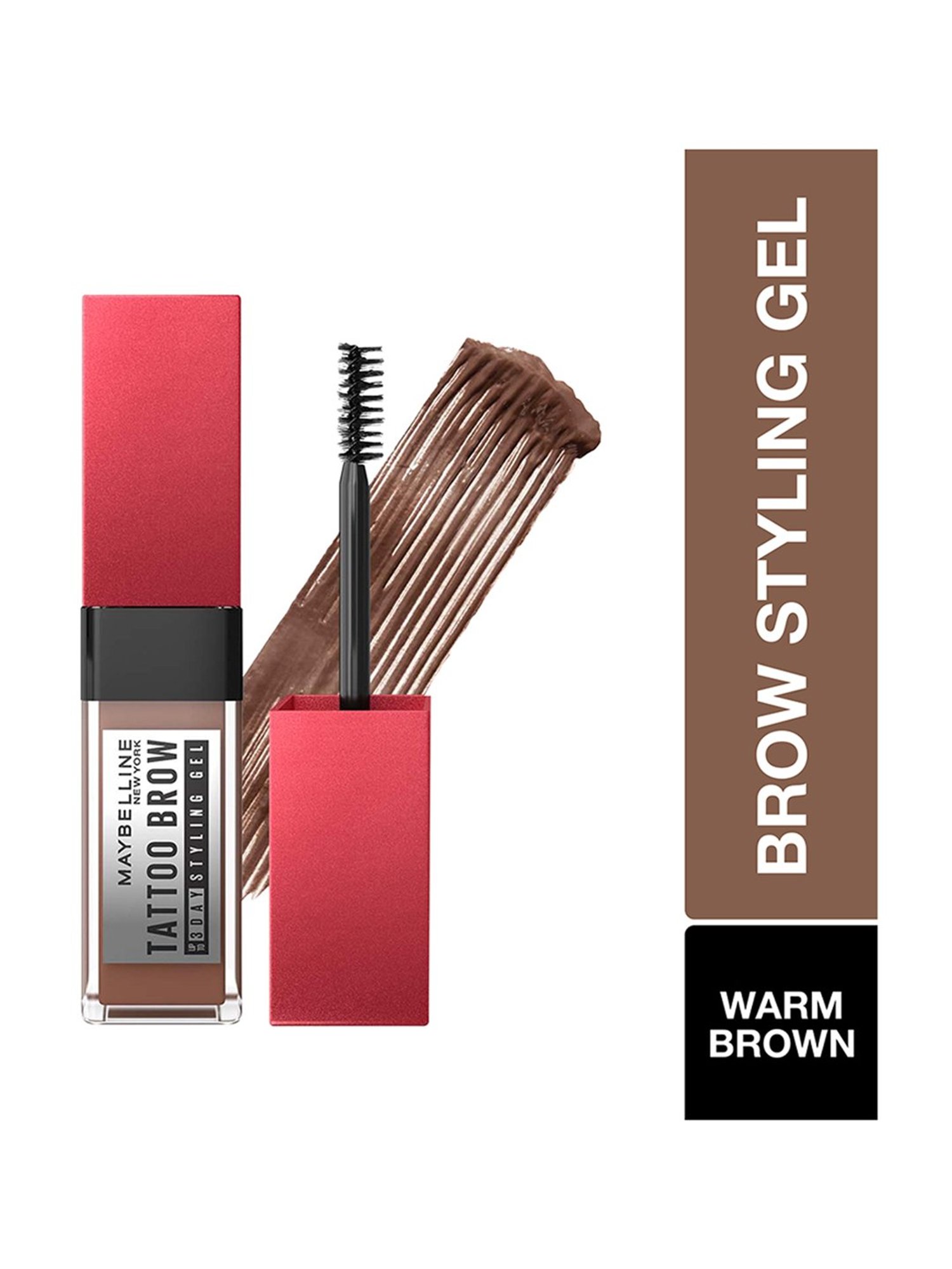 Maybelline New York Tattoo Brow 3 Day Styling Brow Gel - Warm Brown,6ml