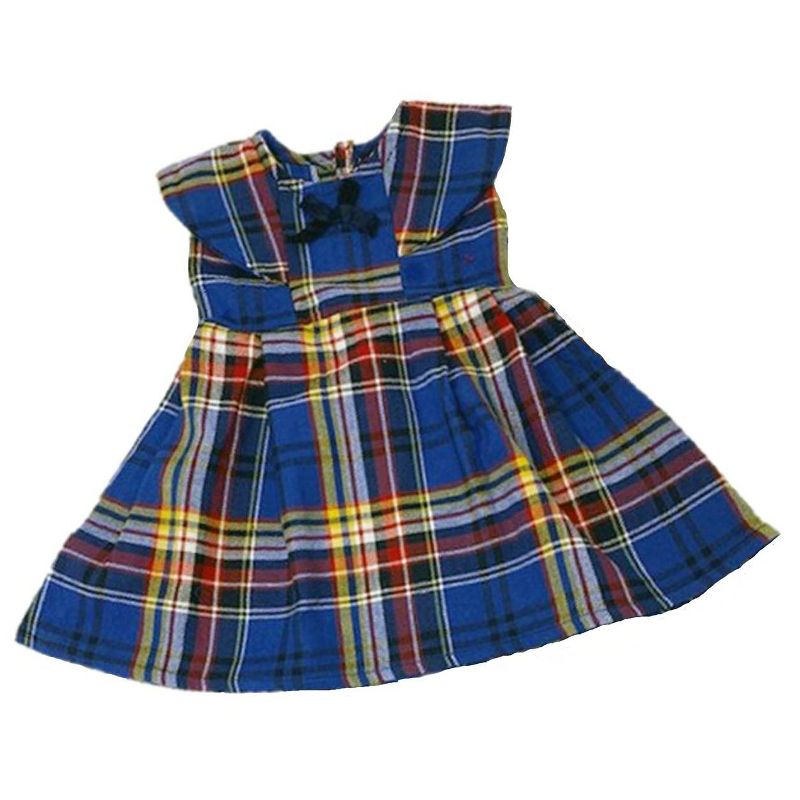 The Queen's Treasures Little House on the Prairie Green Calico Dress, Bonnet & Apron for 18" American Girl Dolls