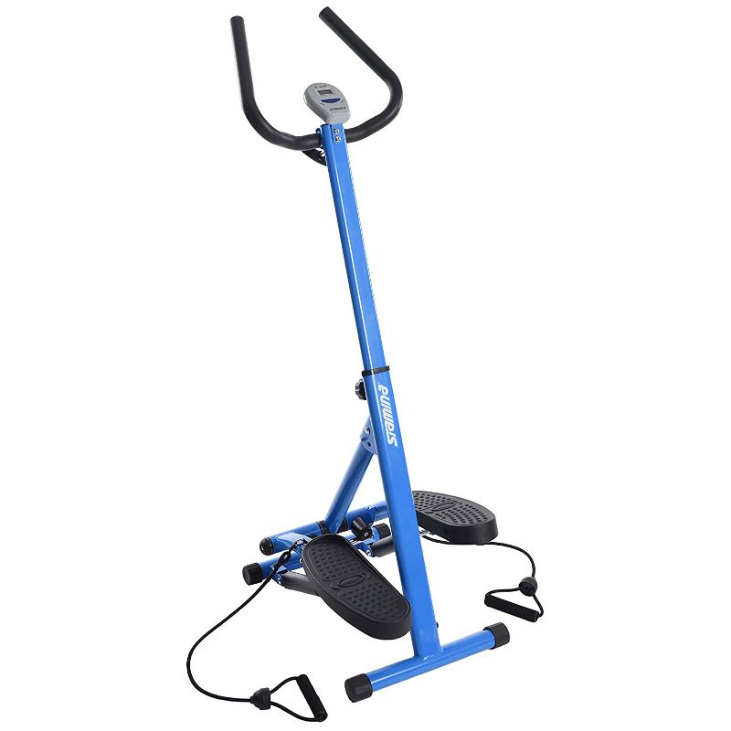 Stamina 40-0058 Space Saving Folding and Rolling At Home Exercise Fitness Cardio Steppers Machine, Blue
