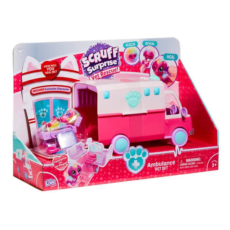 Little Live Pets Scruff Surprise - Ambulance Playset