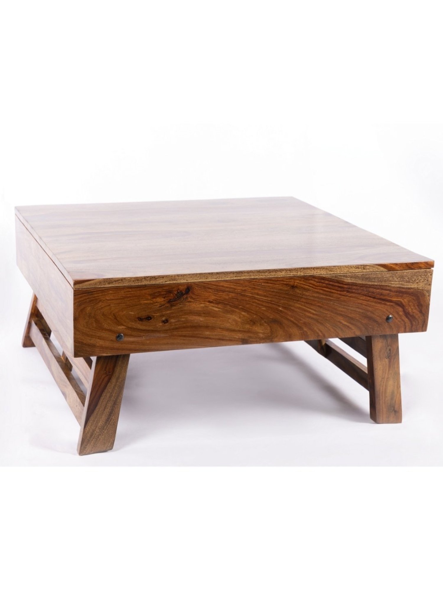 Glass Oval Living Room Metal Coffee Table - Saracina Home