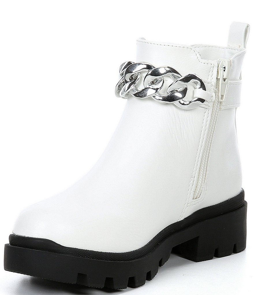 Steve Madden Girl's J-Amulet-C Chain Detail Boots (Youth)