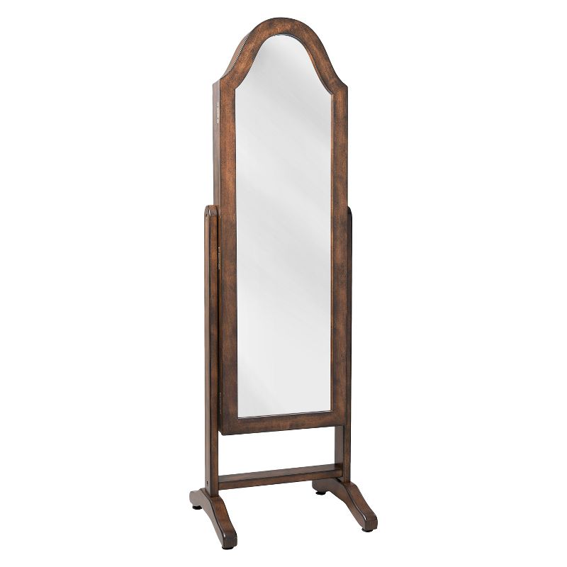 Bell Shape Jewelry Mirror Walnut - Hives & Honey