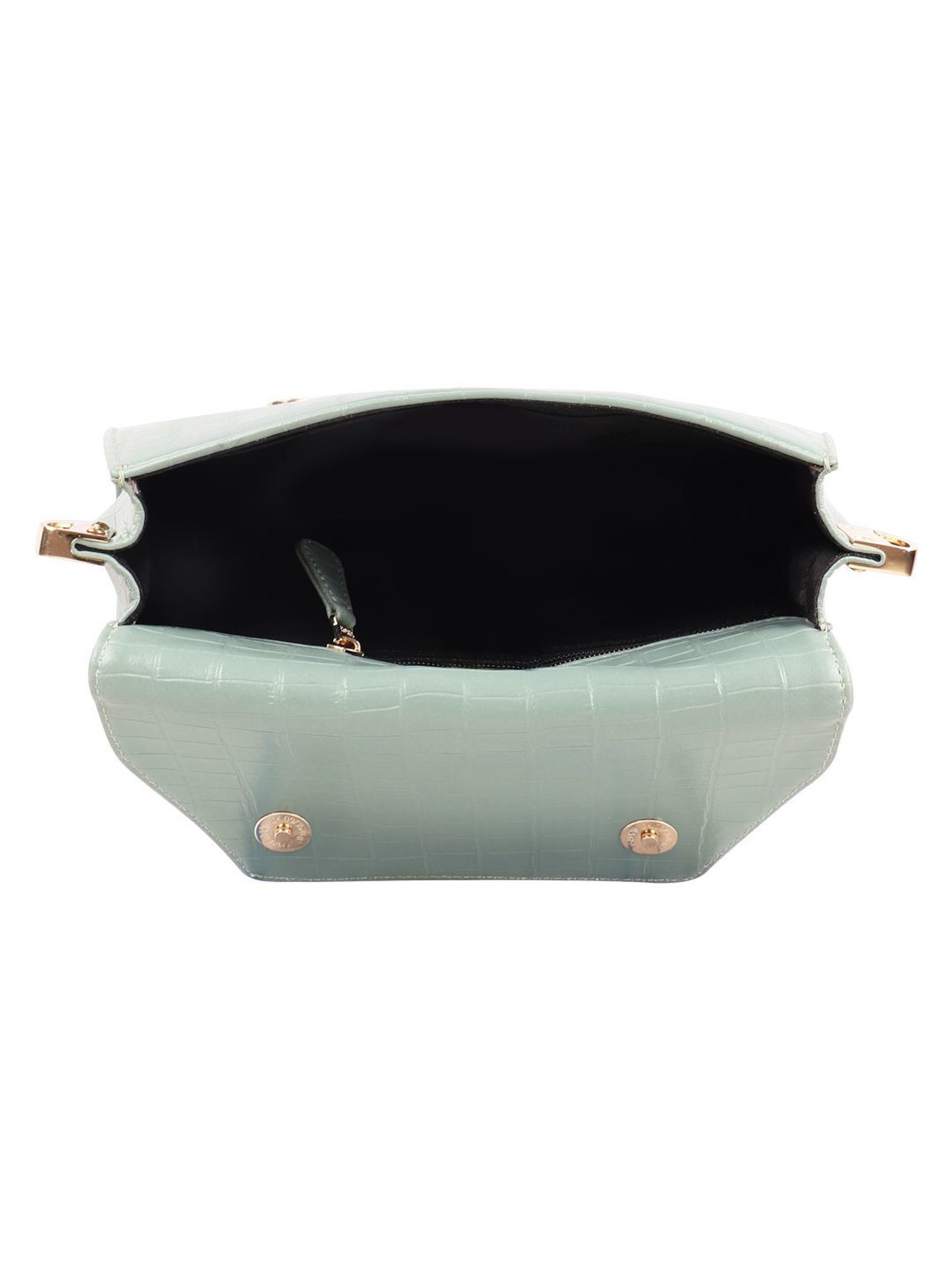 Horra Green Textured Small Cross Body Bag