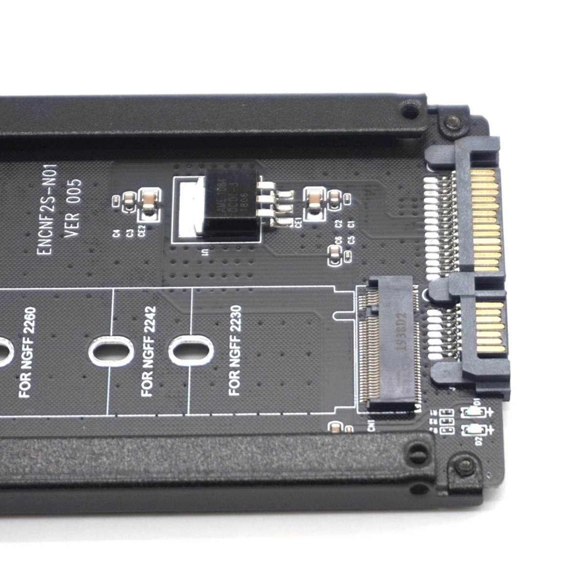 Weastlinks Metal Case B+M Key M.2 NGFF SSD To 2.5 SATA 6Gb/s Adapter Card With Enclosure Socket M2 NGFF Adapter