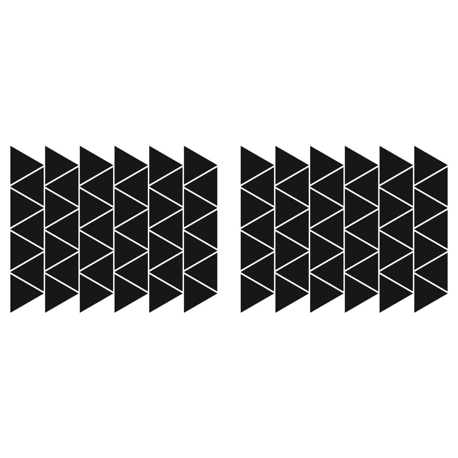 LiteMark 2 Inch Black Removable Triangle Decals - Pack of 84