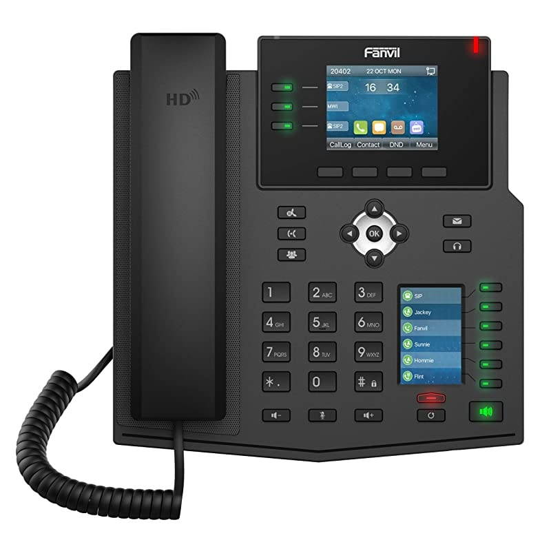 X4U Gigabit SIP Enterprise Desktop Phone with DualColor LCD Display