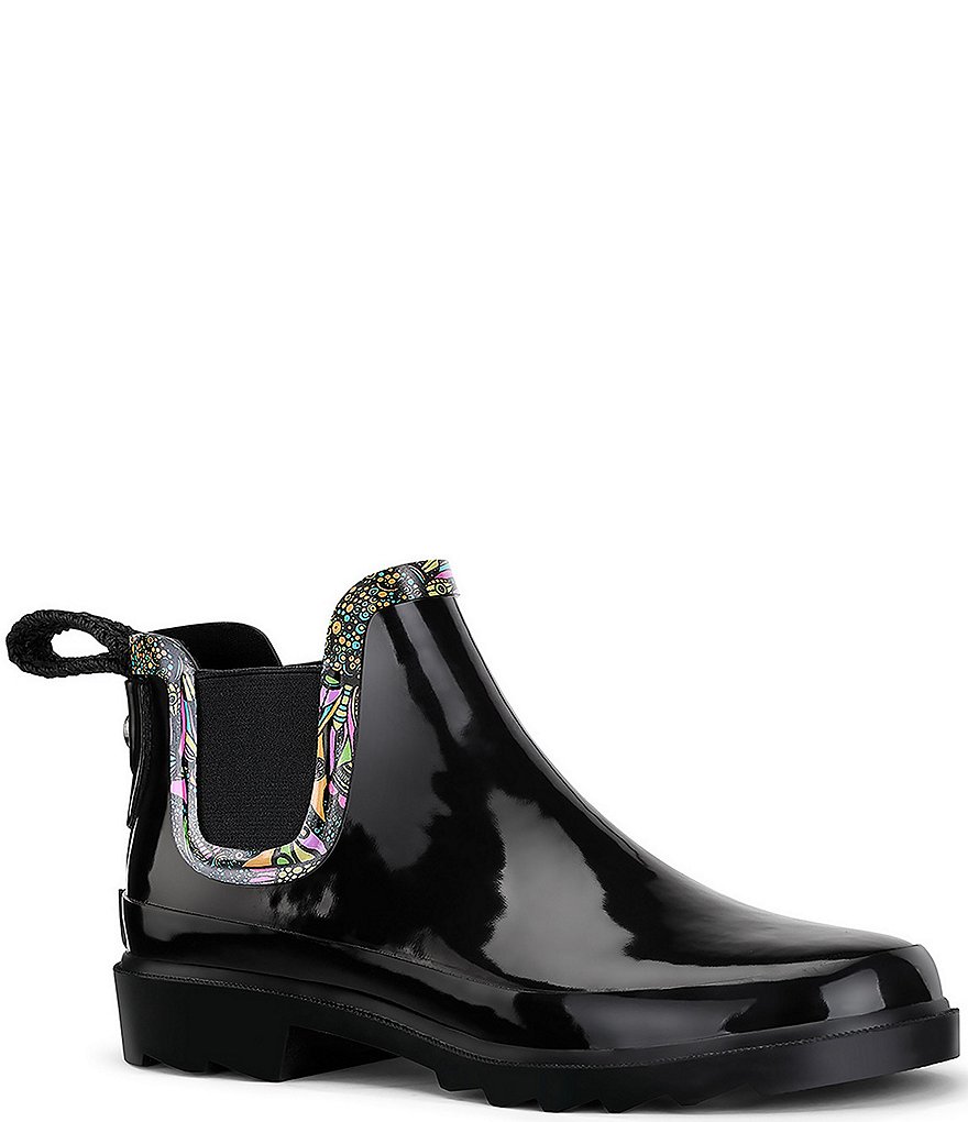 Sakroots Rhyme Printed Waterproof Chelsea Rain Booties