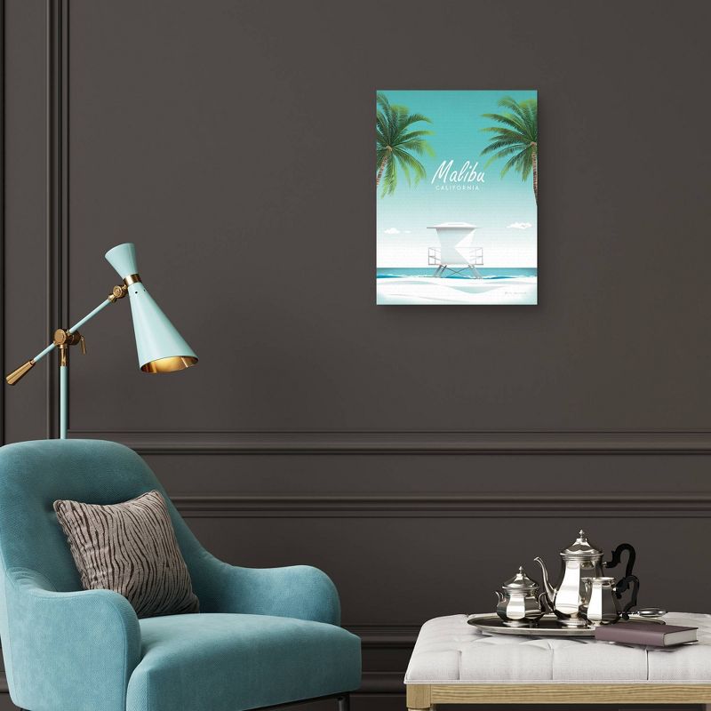 18" x 24" Malibu by Omar Escalante Canvas Art Print - Masterpiece Art Gallery