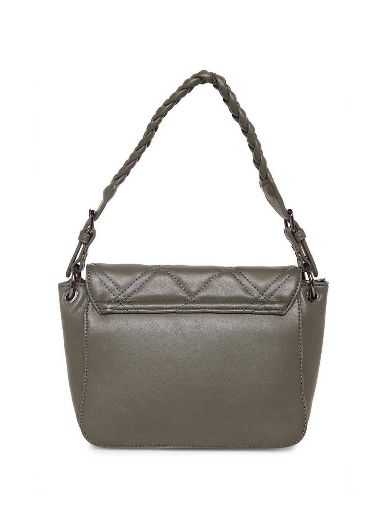 Marina Galanti Olive Quilted Medium Sling Handbag