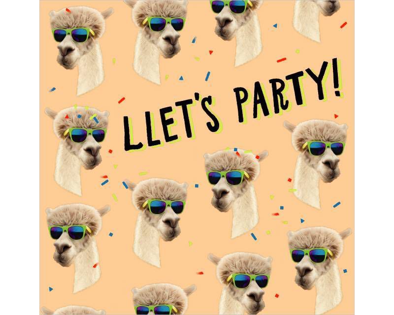 "Hope Today Is Llamazing" Birthday Card